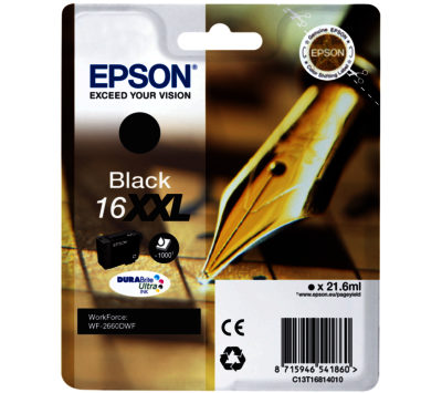 EPSON Pen & Crossword T1681 XXL Black Ink Cartridge EPSON Pen & Crossword T1681 XXL Black Ink Cartridge
